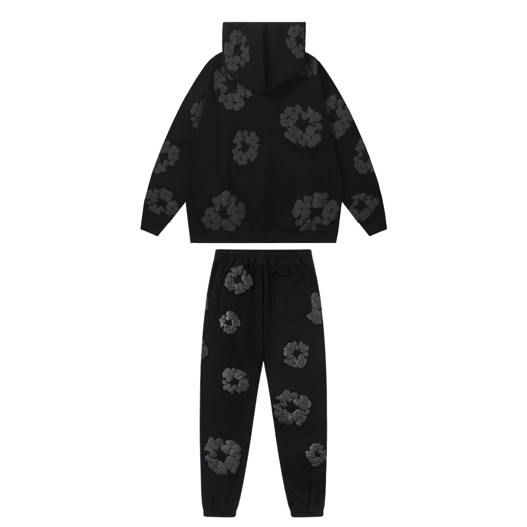 Denim Trs Full Black Tracksuit