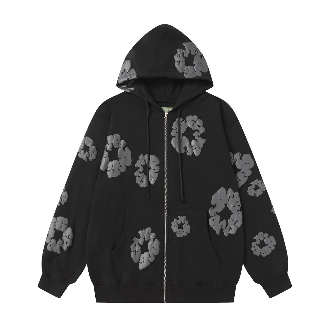 Denim Trs Zip Hoodie