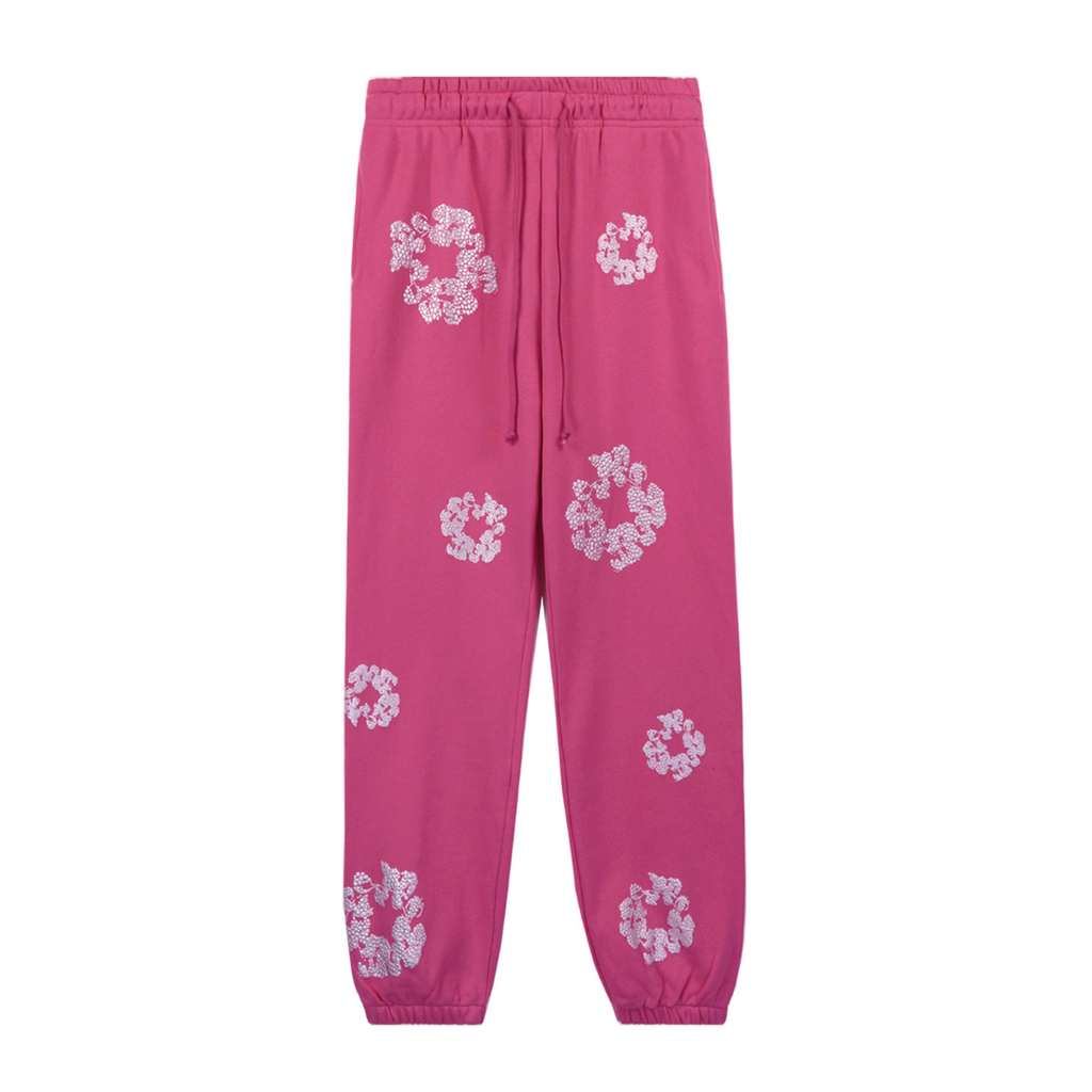 Denim Trs Diamonds Pink Pants