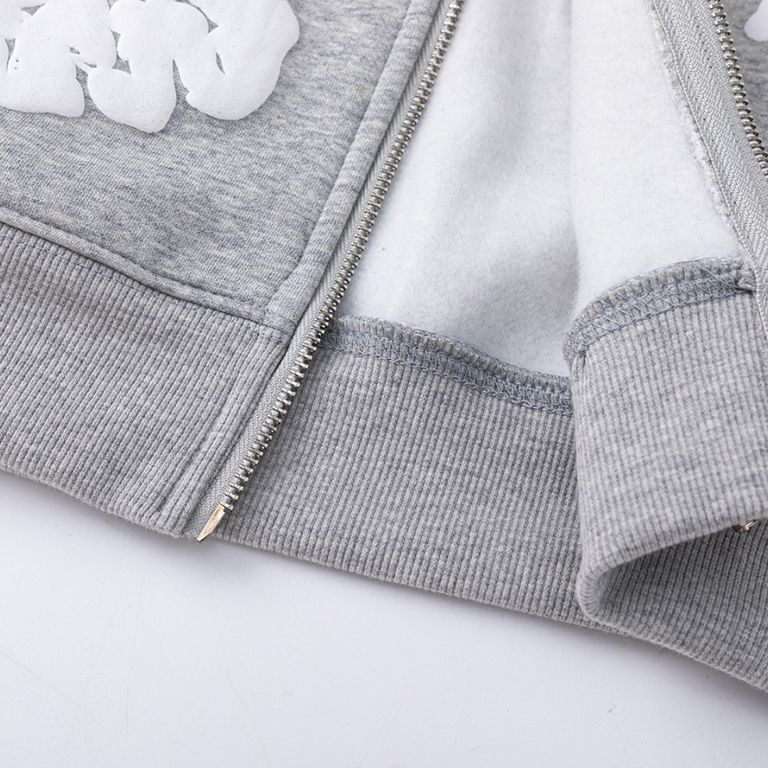 Denim Trs Zip Hoodie