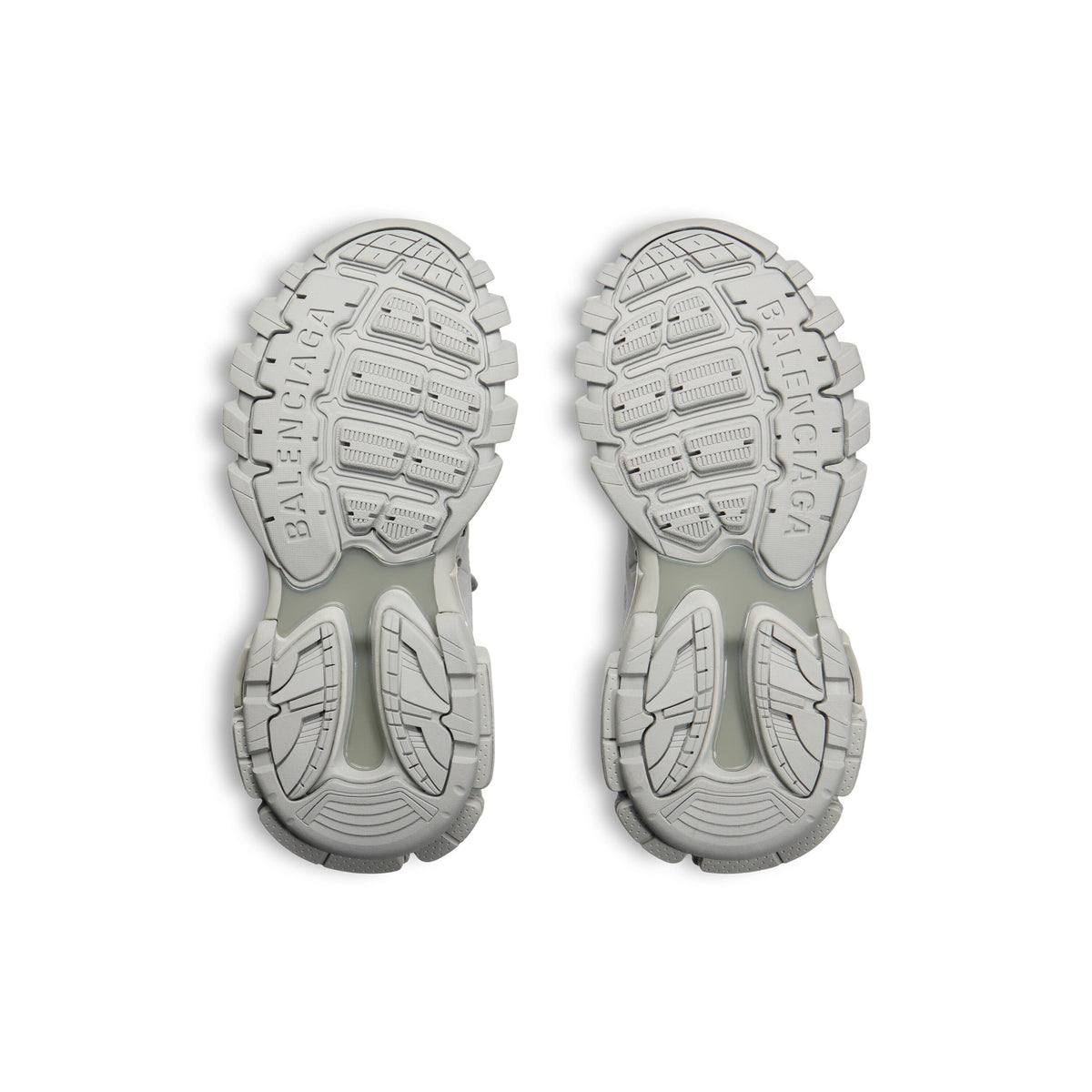 Balanciaga Track Gris Avec Logo Jaune Fluo
