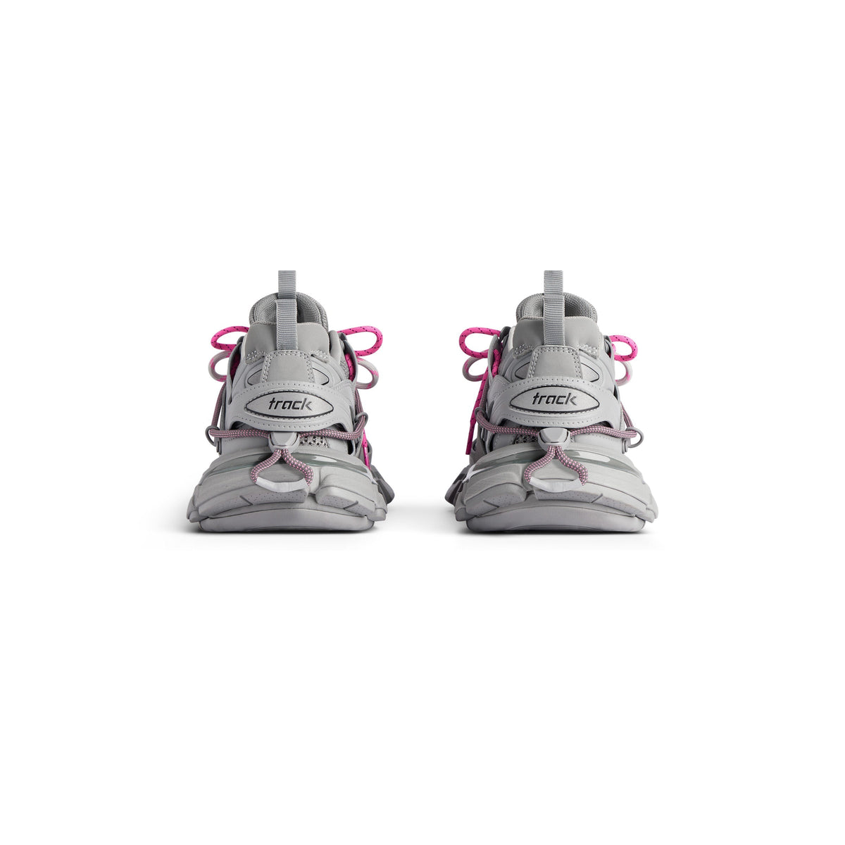 Balanciaga Track Gris Avec Laces Rose
