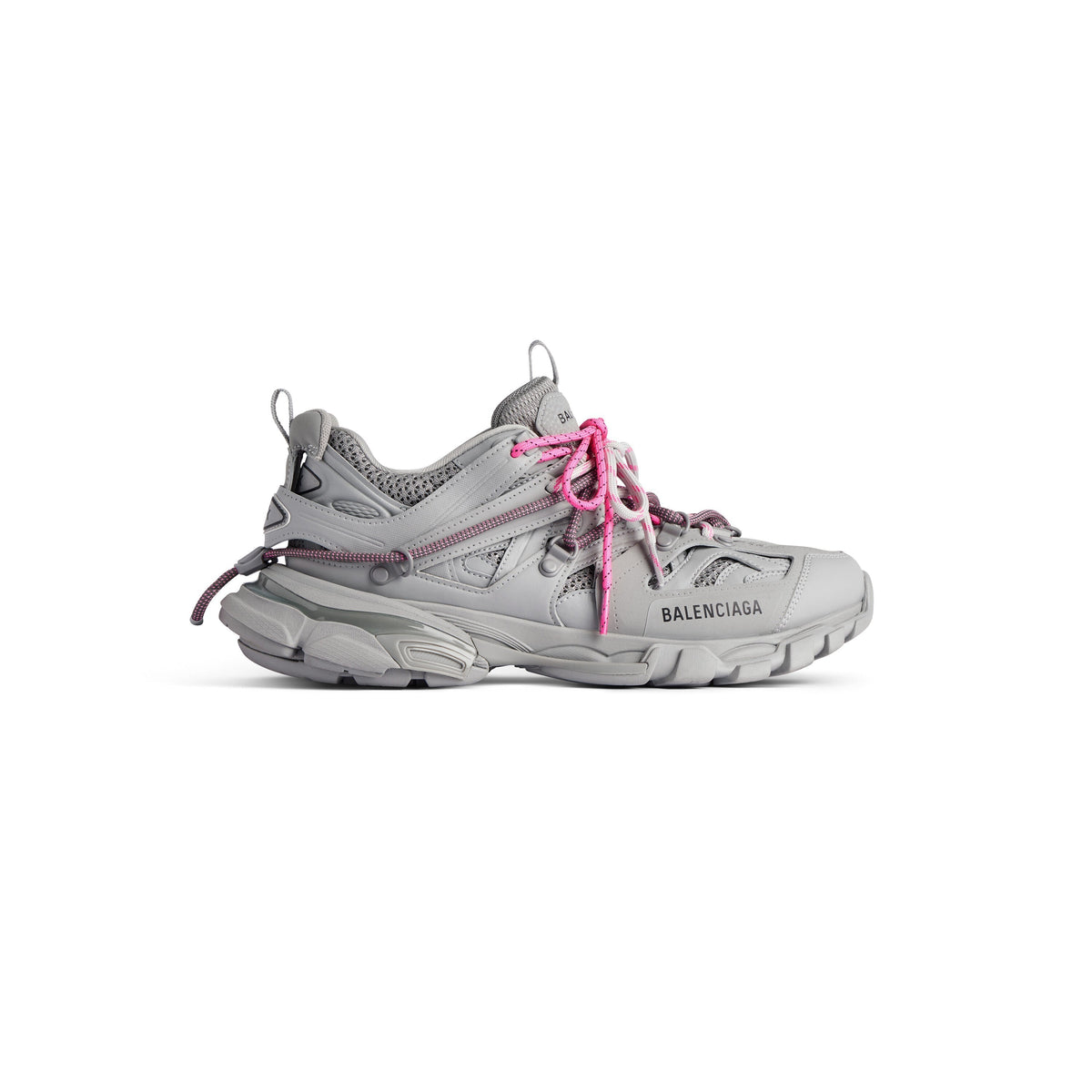 Balanciaga Track Gris Avec Laces Rose