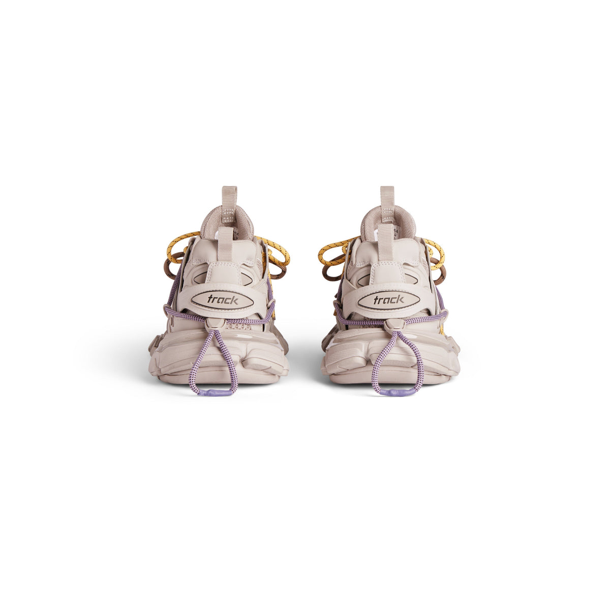 Balanciaga Track Taupe Avec Laces Jaune Et Violette