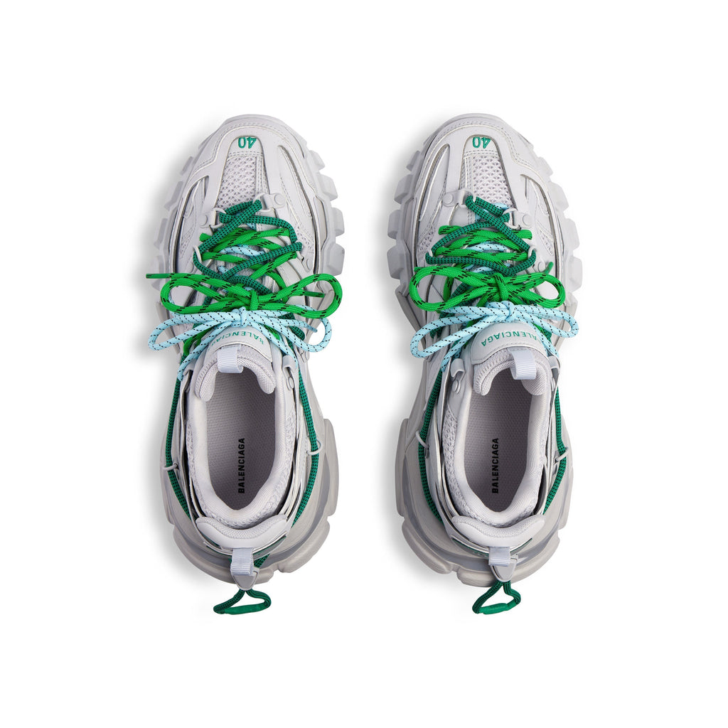 Balanciaga Track Gris Avec Laces Verte et Bleue