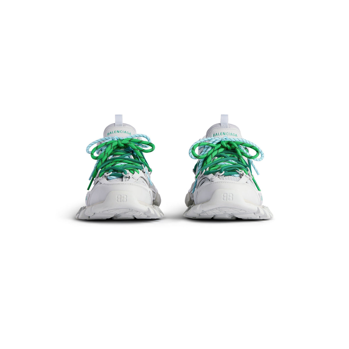 Balanciaga Track Gris Avec Laces Verte et Bleue