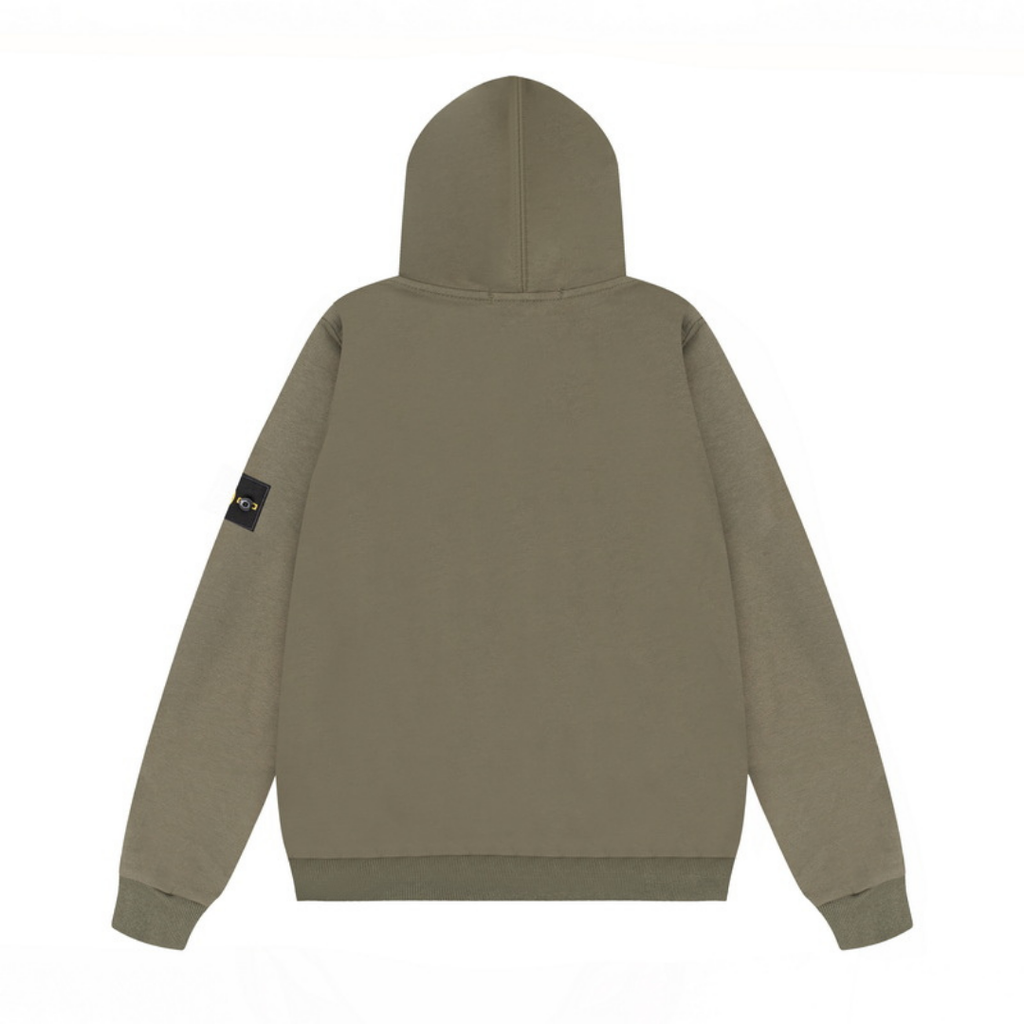 Monogram Zip Hoodie