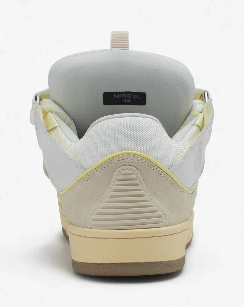 Lanvin Curb Blanc Et Jaune