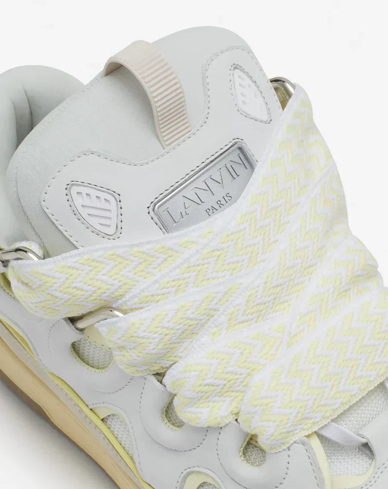 Lanvin Curb Blanc Et Jaune