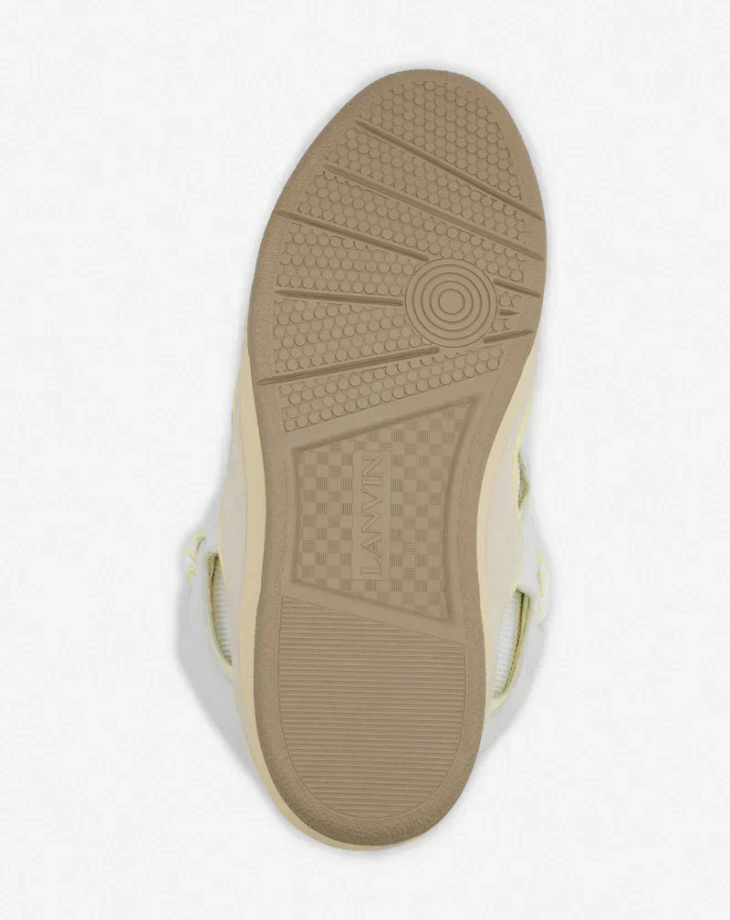 Lanvin Curb Blanc Et Jaune