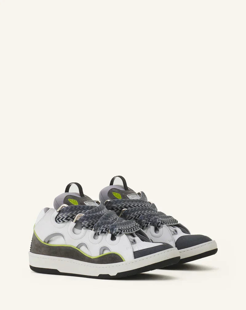 Lanvin Curb Gris Et Vert