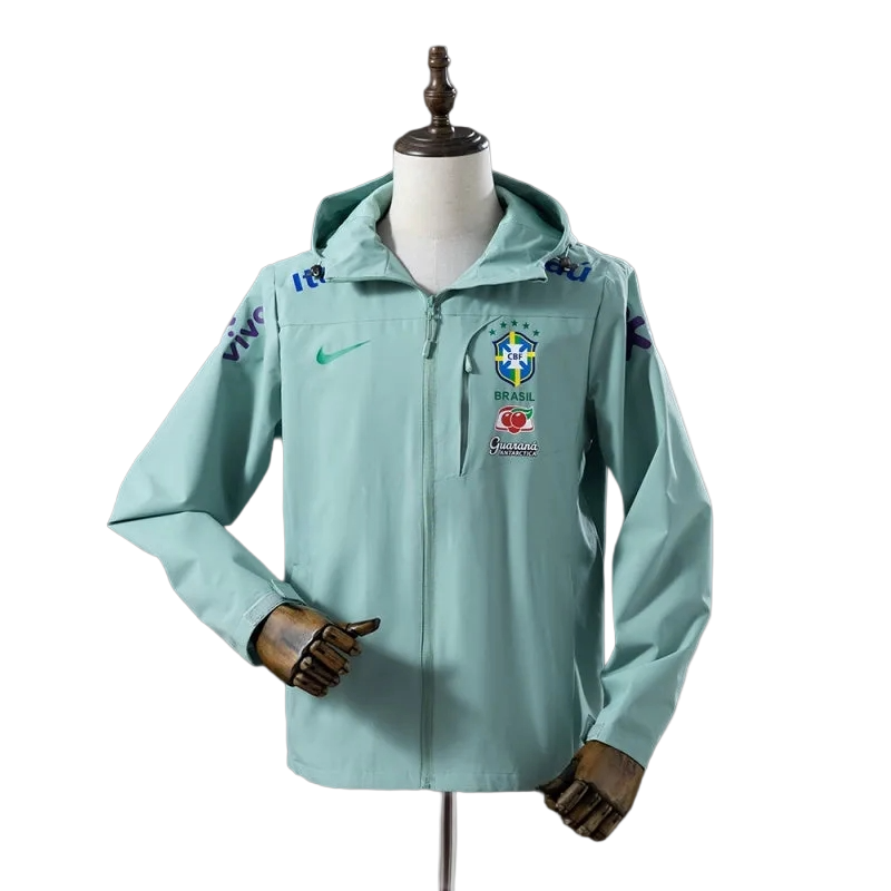 Veste coupe-vent réversible Brésil green