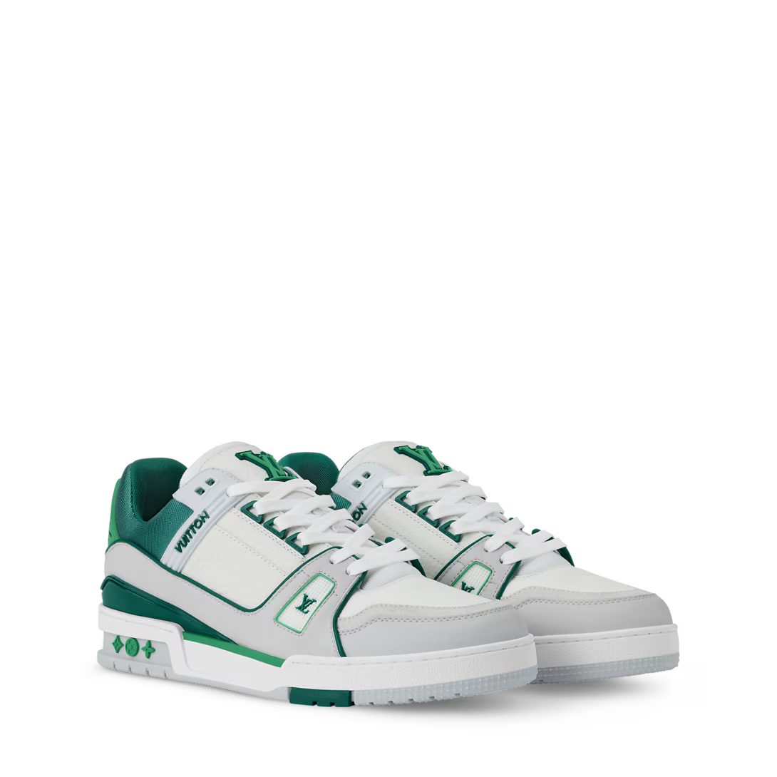 LV Trainer Gris Et Vert